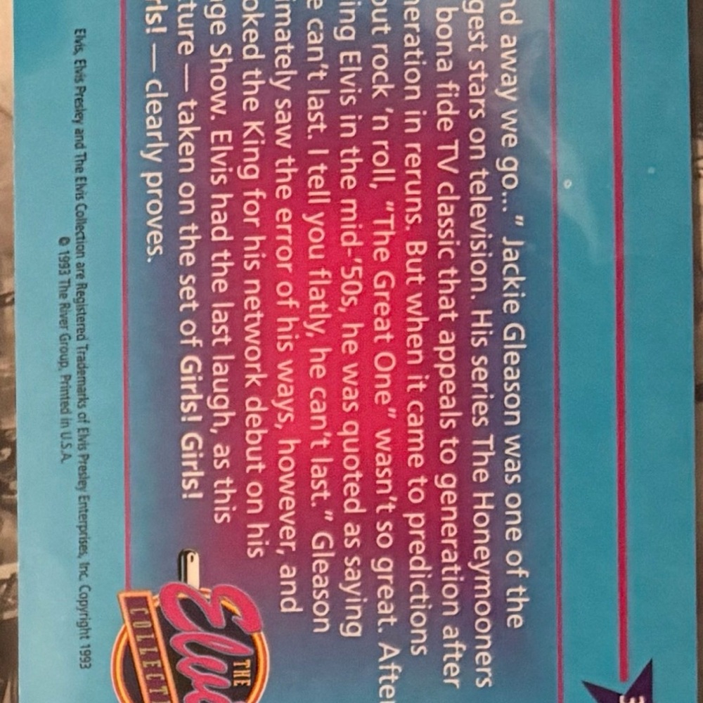 Elvis Presley Trading Card- #309